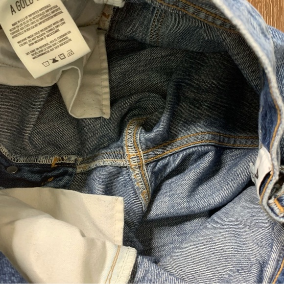 Agolde Womens blue Jamie distressed high rise skinny chewed hem jeans 23 - Picture 11 of 11